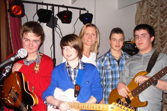 These popular teenage Scottish musicians [The Claymores] probably enjoy music and work hard in school.