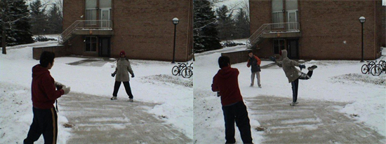 Snowball fight
